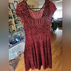 Blackmilk red velvet dress